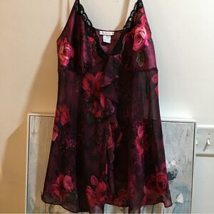 PRIVATE LUXURIES SEMI SHEER ADJUSTABLE STRAP TOP